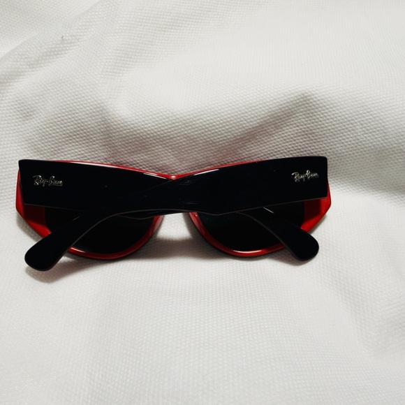 Ray Ban Dekko vintage Red and Black Sunglasses - Picture 2 of 4